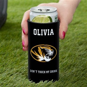 NCAA Missouri Tigers Personalized Slim Can Cooler