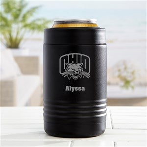 NCAA Ohio Bobcats Personalized Stainless Insulated Beer Can Holder