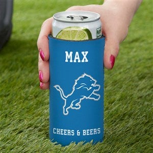 NFL Detroit Lions Personalized Slim Can Cooler