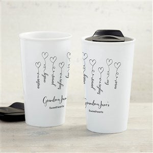 Connected By Love Personalized Double-Wall Ceramic Travel Mug