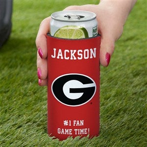 NCAA Georgia Bulldogs Personalized Slim Can Cooler