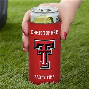NCAA Texas Tech Red Raiders Personalized Slim Can Cooler