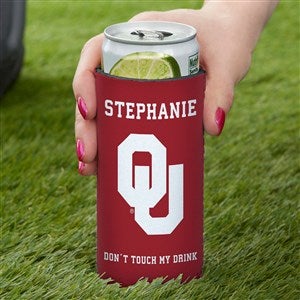 NCAA Oklahoma Sooners Personalized Slim Can Cooler