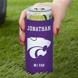 NCAA Kansas State Wildcats Personalized Slim Can Cooler