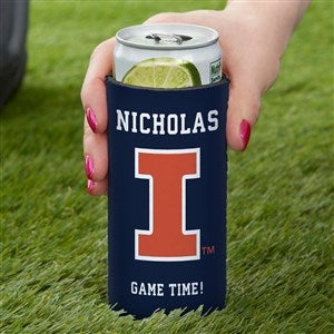 NCAA Illinois Fighting Illini Personalized Slim Can Cooler