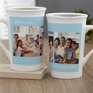 Picture Perfect 3 Photo Personalized Latte Mug 16oz White