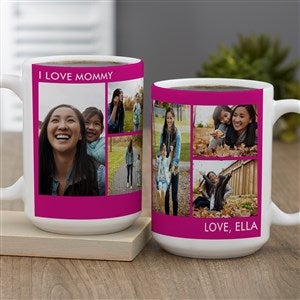 Picture Perfect 6 Photo Personalized Coffee Mug 15oz White