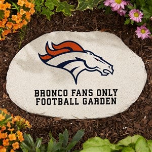 NFL Denver Broncos Personalized Round Garden Stone
