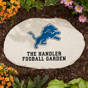 NFL Detroit Lions Personalized Round Garden Stone