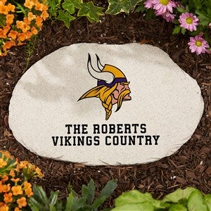 NFL Minnesota Vikings Personalized Round Garden Stone