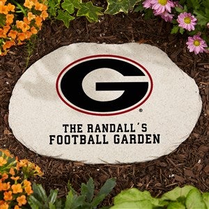 NCAA Georgia Bulldogs Personalized Round Garden Stone