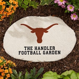NCAA Texas Longhorns Personalized Round Garden Stone