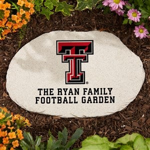 NCAA Texas Tech Red Raiders Personalized Round Garden Stone