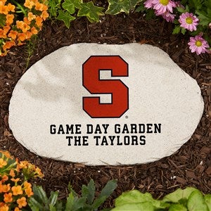 NCAA Syracuse Orange Personalized Round Garden Stone