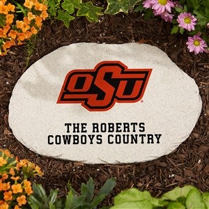 NCAA Oklahoma State Cowboys Personalized Round Garden Stone