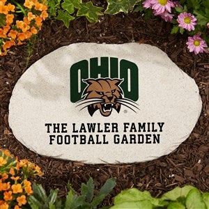 NCAA Ohio Bobcats Personalized Round Garden Stone