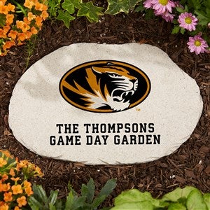 NCAA Missouri Tigers Personalized Round Garden Stone