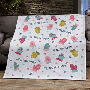 Warm Winter Wishes Personalized 50x60 Sweatshirt Blanket