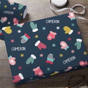 Warm Winter Wishes Personalized Wrapping Paper Roll