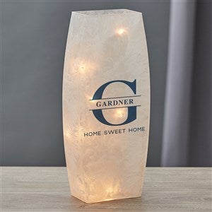 Lavish Last Name Personalized Small Frosted Tabletop Light