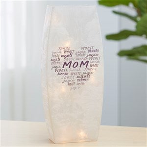 Grateful Heart Personalized Large Frosted Tabletop Light