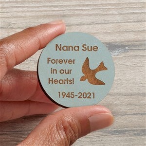 Lost Love Personalized Wood Pocket Token- Blue Stain