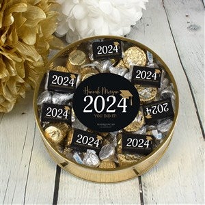 Classic Graduation Personalized XL Tin with Hershey's & Reese's Mix