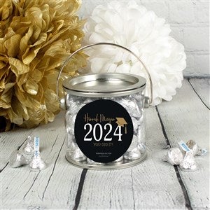 Classic Graduation Personalized Paint Can with Hershey Kisses