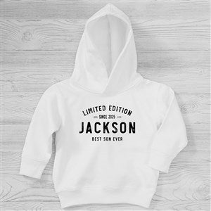 Limited Edition Personalized Toddler Hooded Sweatshirt