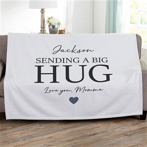 Sending Hugs Personalized 50x60 Sweatshirt Blanket