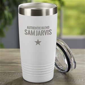 Authentic Personalized 20oz Stainless Steel Tumbler - White