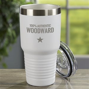 Authentic Personalized 30oz Stainless Steel Tumbler - White