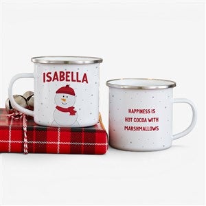 Santa and Friends Personalized Christmas 12 oz. Camp Mug - #36984-S