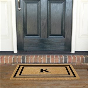 Monogrammed Double Frame Premium Coir Doormat - 22x36 Title: