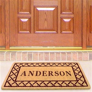 Personalized Trellis Premium Coir Doormat - 22x36