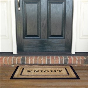 Personalized Single Rubber Frame Coir Doormat - 22x36