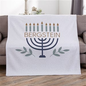 Spirit of Hanukkah Personalized 50x60 Sweatshirt Blanket