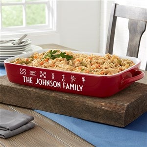 Kwanzaa Personalized Casserole Baking Dish- Red