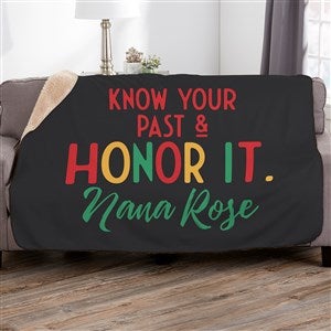 Kwanzaa Personalized 50x60 Sherpa Blanket