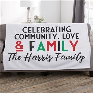 Kwanzaa Personalized 50x60 Sweatshirt Blanket
