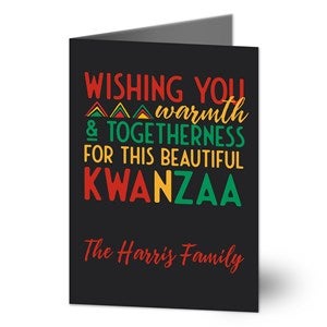 Kwanzaa Personalized Greeting Card- Signature