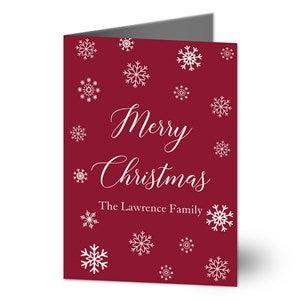 Winter Wonderland Personalized Christmas Card- Signature - Set of 15