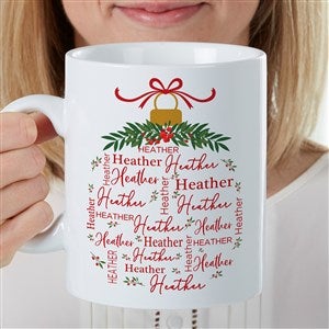 Merry Name Personalized 30 oz. Oversized Coffee Mug