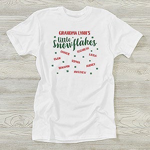My Little Snowflakes Personalized Hanes® Adult T-Shirt