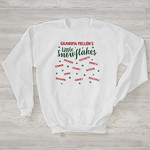 My Little Snowflakes Personalized Hanes® Adult Crewneck Sweatshirt