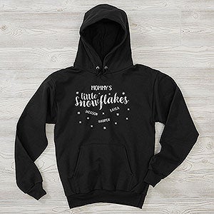 My Little Snowflakes Personalized Hanes® Adult Hooded Sweatshirt