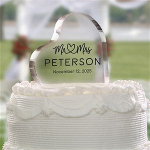 Personalized Wedding Cake Topper - Infinite Love