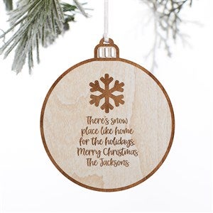Choose Your Icon Personalized Wood Ornament- Whitewash