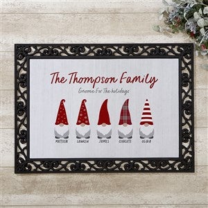 Christmas Gnome Personalized Christmas Doormat- 18x27