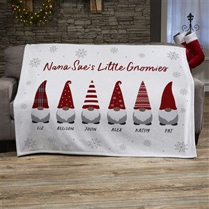 Christmas Gnome Personalized 50x60 Sweatshirt Blanket